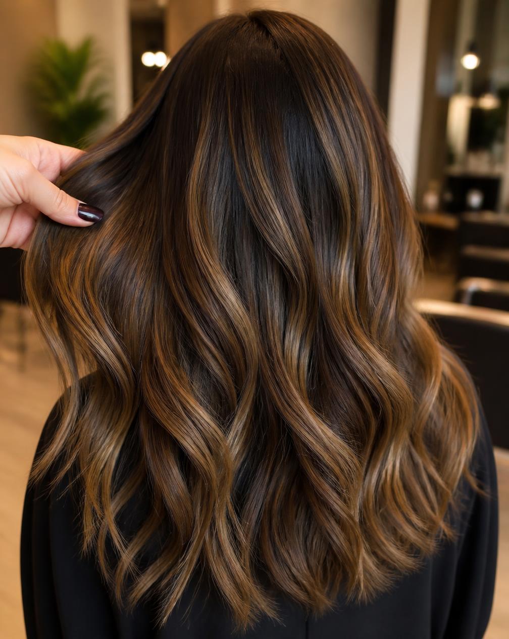 Trabajo de balayage realizado en el salón